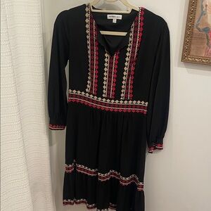 Black and Red slinky dress